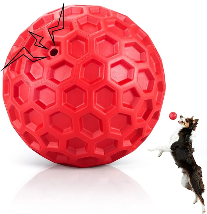 Indestructible Squeaky Dog Balls by DISSKNIC