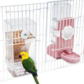 No Mess Bird Feeder Water Dispenser Set, Parakeet Cage Accessories, Bird Feeder by lemtrflo