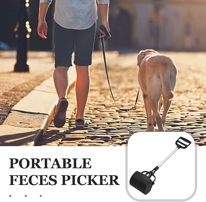 NUOBESTY Long Handle Pet Poop Scoop and Dog Litter Picker, Lightweight Pooper - Image 3
