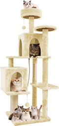 58.5inch Large Cat Tree Tower Condo by TSCOMON