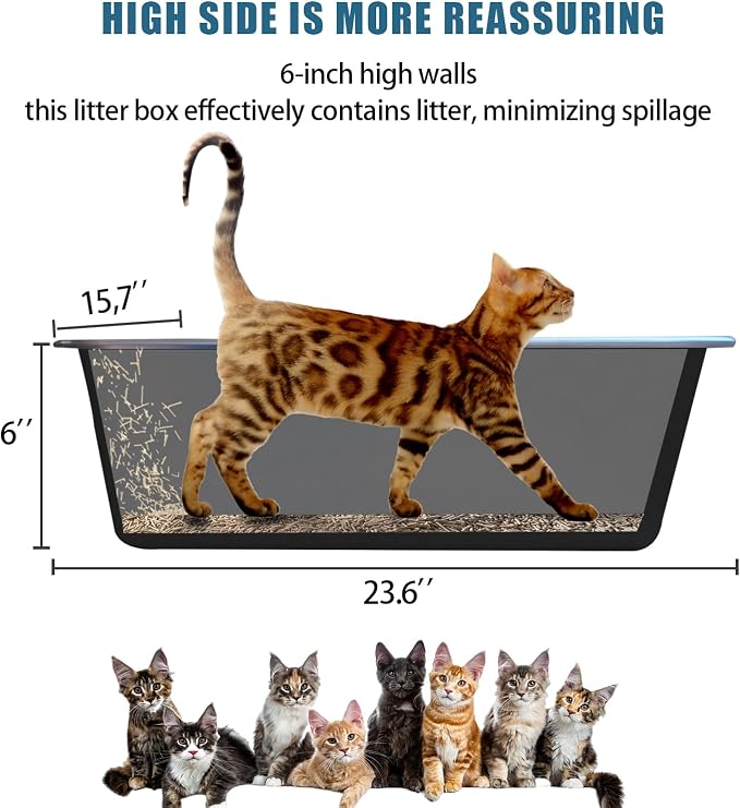 Stainless Steel Cat Litter Box - Image 3