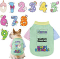 Custom Dog Birthday Shirt, Personalized Pet Apparel Print by Unknown