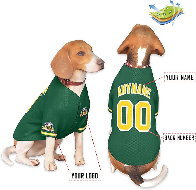 Custom Dog Baseball Jersey - Image 3