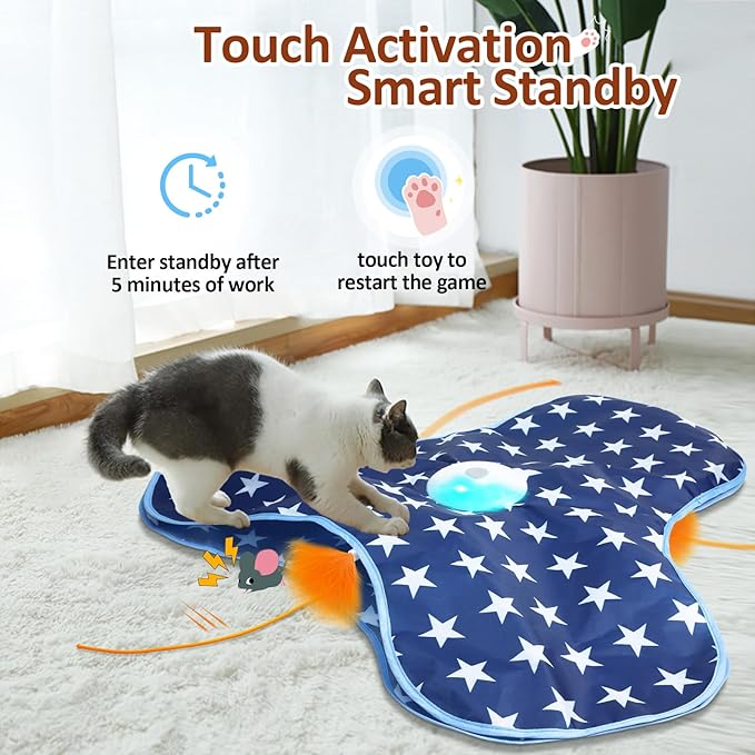 Interactive Cat Toy Rechargeable, Cat Exercise Toys - Image 3