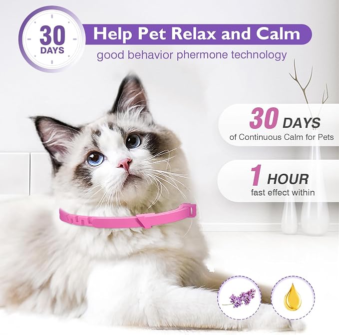 3 Pack Calming Collar for Cats and Kittens Pheromone Collar Efficient Relieve - Image 4