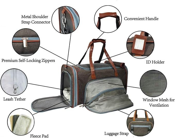Mr. Peanut's Gold Series Big Apple XL Expandable Pet Carrier V3.0 - Image 4