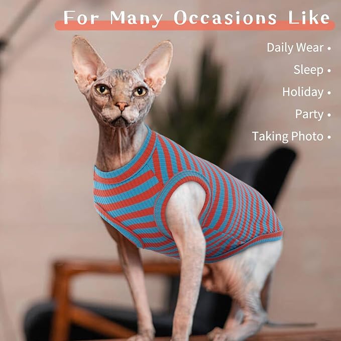 BRKURLEG Hairless Cats T Shirt, Cat Sweaters, Pullover Kitten Shirts, - Image 6