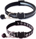 Black Reflective Cat Collar by YOUALSO