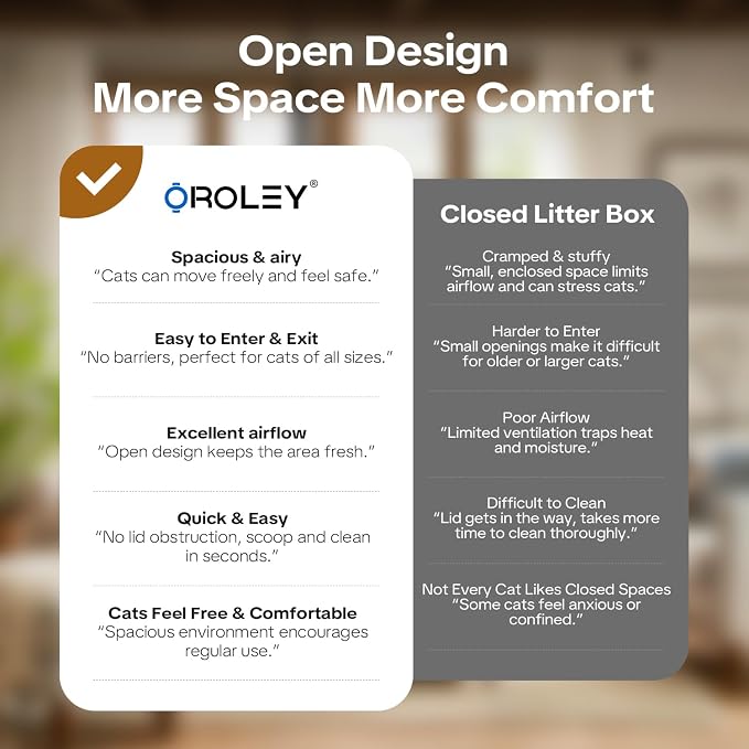 OROLEY Open-Top Automatic Cat Litter Box, Self-Cleaning Litter Box - Image 8
