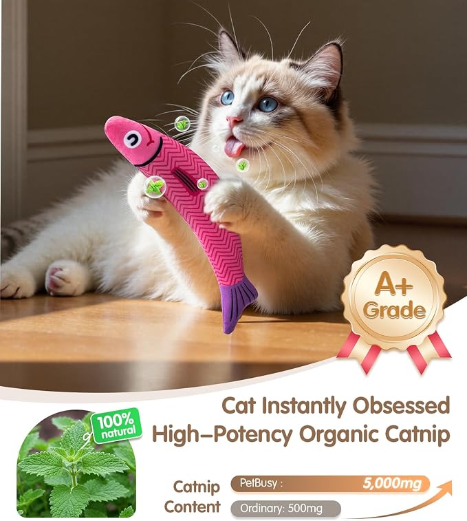 PetBusy Cat Toys with Interactive Soft Chew Kicker Cat Toys - Image 2