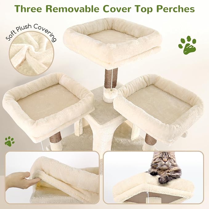 Globlazer Big Cat Tower for Indoor Cats, 80inch Cat Tower for Multiple Adult - Image 2