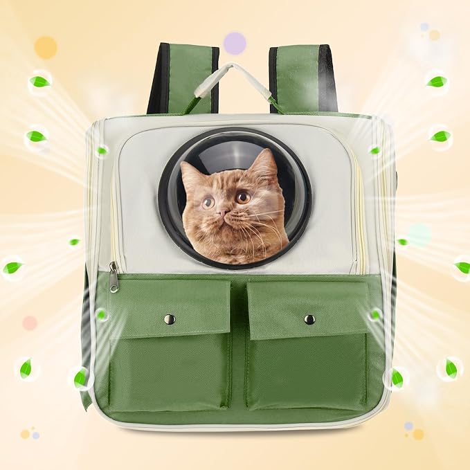 Pet Backpack Carrier, Portable and Ventilated, Oxford Cloth, Dogs Cats and - Image 6