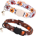 Elegant little tail Fall Cat Collar-2 Pack Pumpkin by Elegantlittletail