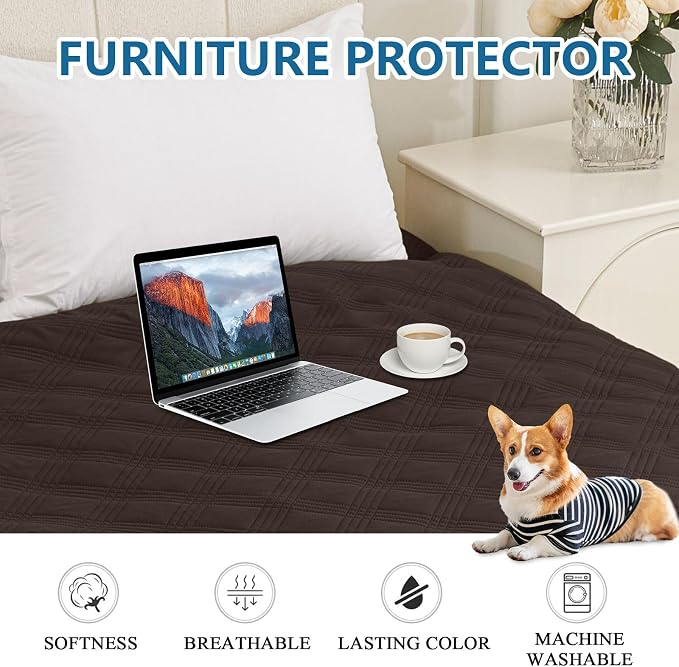 hyha Waterproof Dog Blanket, Reversible Pet Bed Blanket, Soft Sofa Couch Cover - Image 8