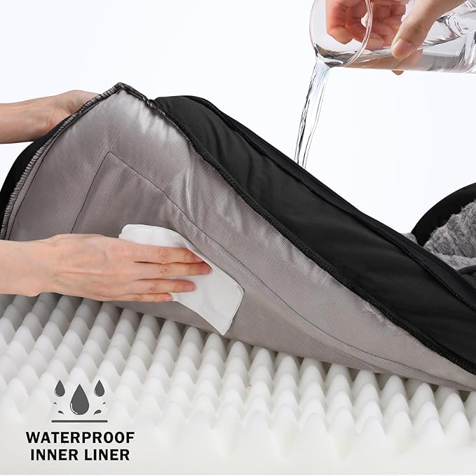 INVENHO Orthopedic Dog Bed for Large Dogs, Washable Waterproof, Egg-Crate Foam - Image 3