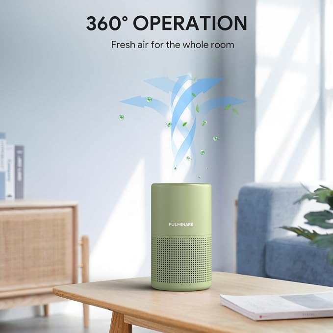 FULMINARE Air Purifiers for Home Bedroom H13 HEPA Air Purifier, 3 Speeds - Image 8