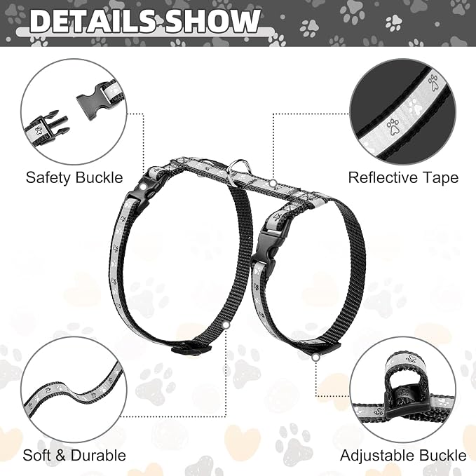 KOOLTAIL Cat Harness and Leash Set, Escape Proof Adjustable Kitten Harness - Image 2