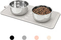 Ptlom Pet Placemat for Dog and Cat, Anti-Slip Waterproof Dogs Feeding Mat by PTLOM