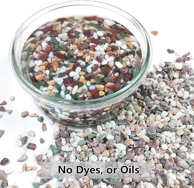 2LB Succulent and Cactus Gravel Pebbles, 1/5 Inch Natural Decorative Polished - Image 3