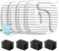 Veken PP Housing Cat Water Fountain Filters, 4 Pack Replacement Filters & 4 by Veken