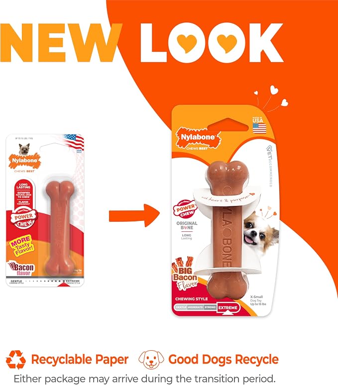 Nylabone Power Chew Classic Bone Chew Toy - Image 3