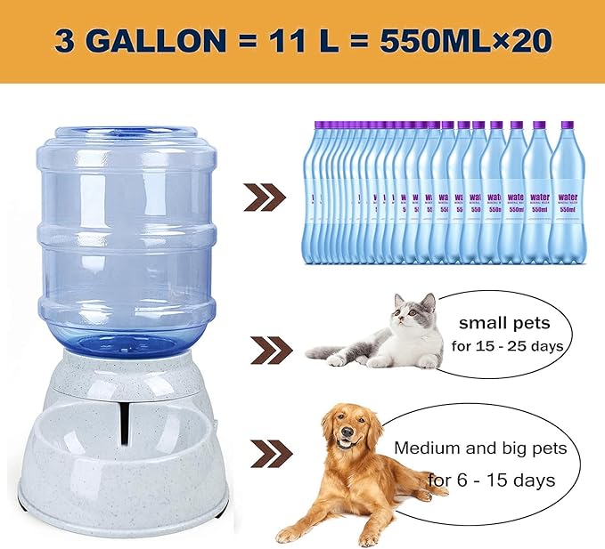 Automatic Dog Water Dispenser, 3 Gallon| 11L Gravity Automatic Pet Water - Image 3