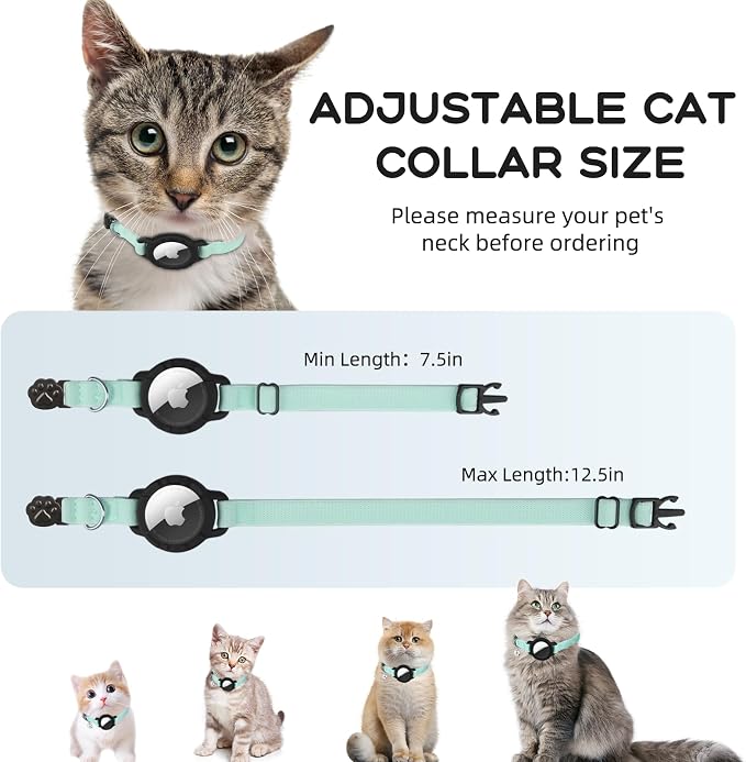 AirTag Cat Collars, Stretchy Collar - Image 2