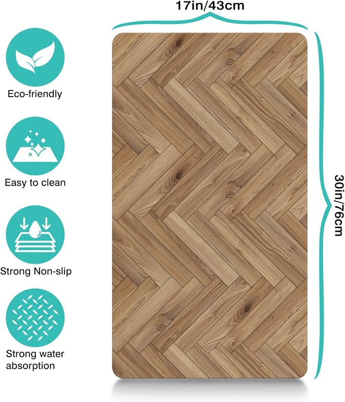 Pet Feeding Mat for Floors Waterproof Dog Mat for Food and Water Absorbent - Image 5