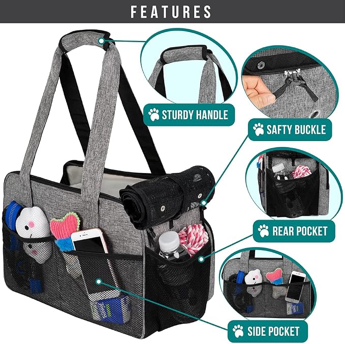 PetAmi Small Dog Purse Carrier, Soft-Sided Pet Carrier Bag - Image 4