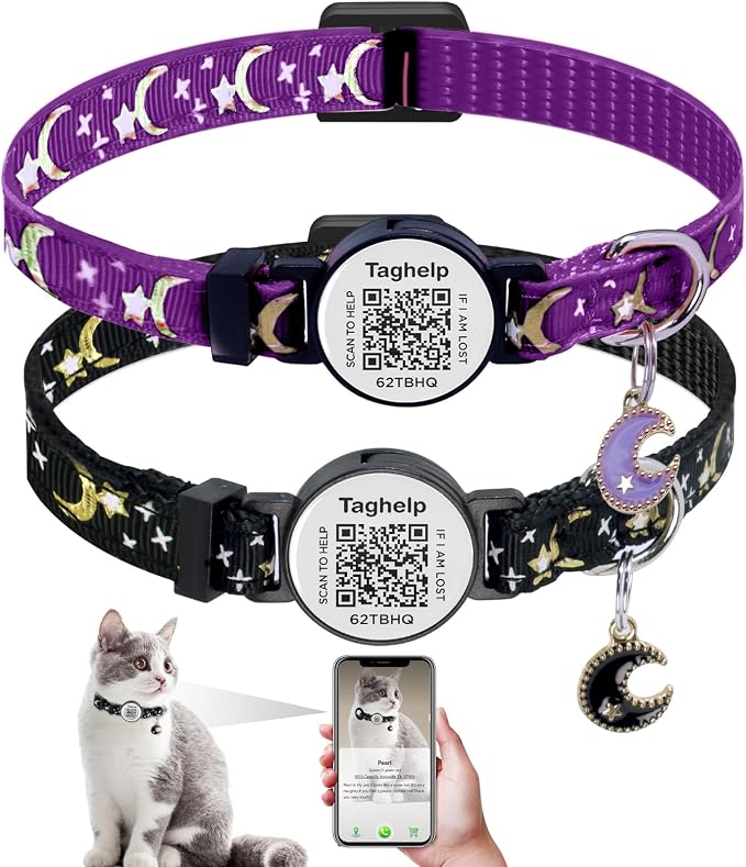 2PCS Breakaway Cat Collars by Taghelp