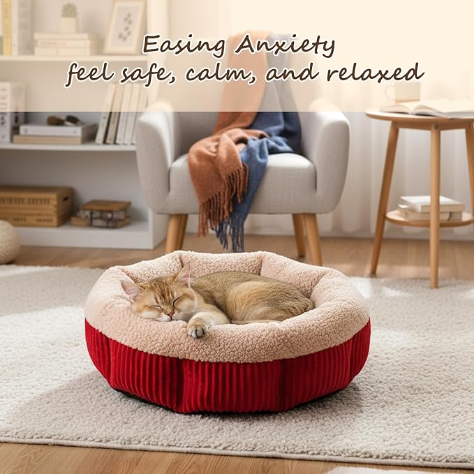 4 Pack Cat Bed Bulk 20in Self Warming Pet Beds - Image 5