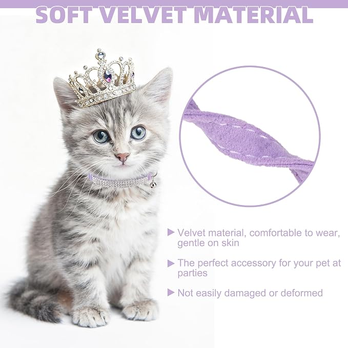 EXPAWLORER Soft Velvet Safe Cat Collars - Image 5
