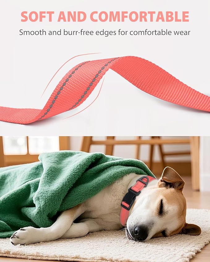 Joytale Large Dog Collar, Reflective and Adjustable Nylon Pet Collar - Image 3