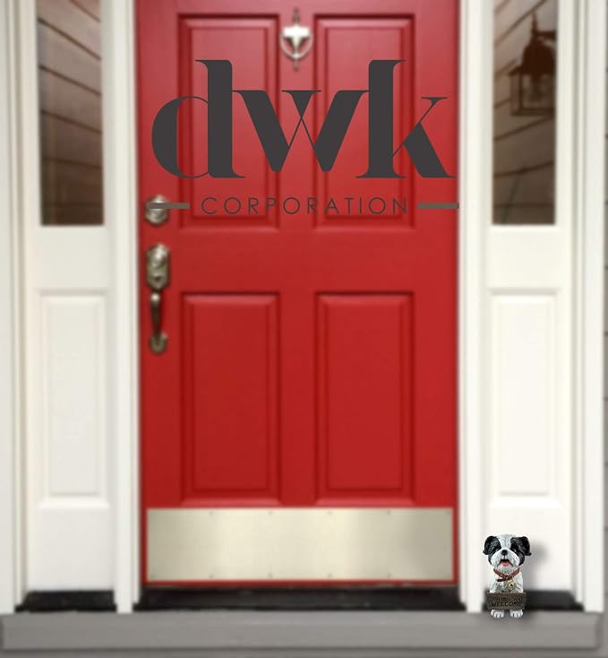 DWK Front Porch Dog Outdoor Welcome Sign Decorative Statue | Cute Dog Welcome - Image 7