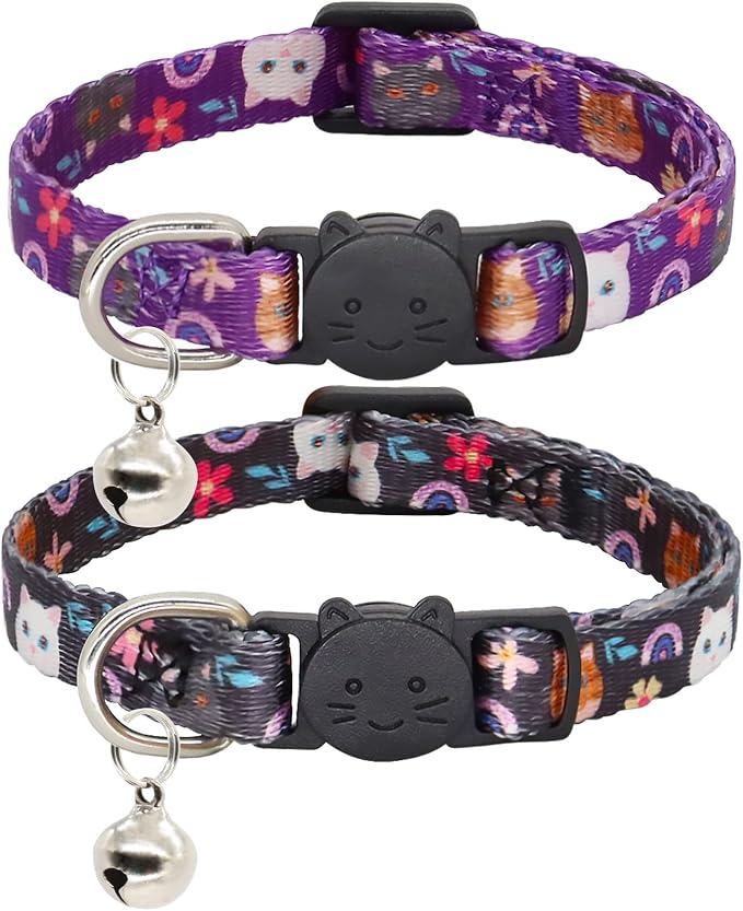 2 Pack Cat Collar Breakaway by Giecooh