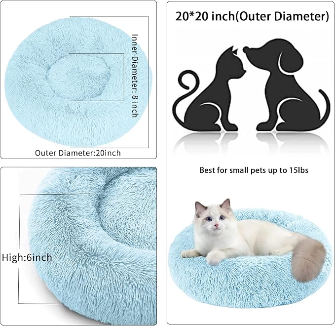 Nisrada Cat Beds for Indoor Cats, 20 Inch Dog Bed for Small Melium Large Dogs - Image 5