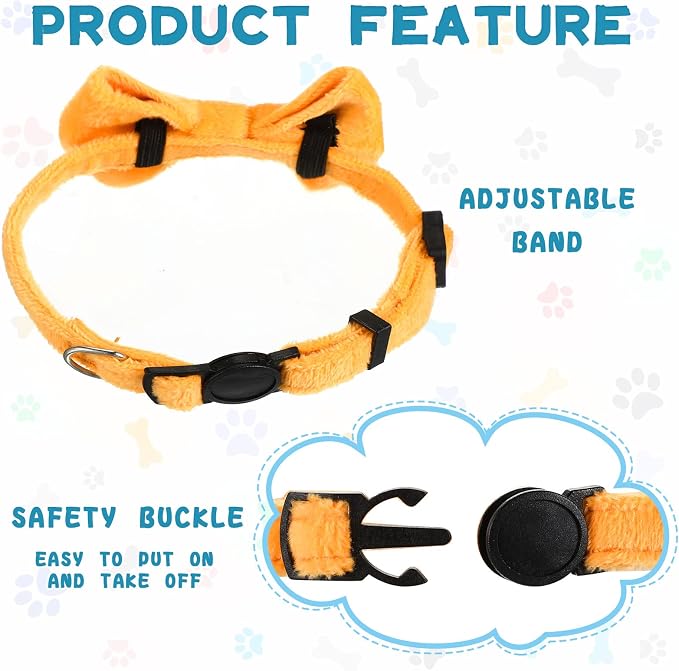Yahenda 10 Pieces Cat Bowtie Collars - Image 4