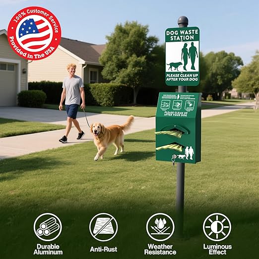 Aluminum Outdoor Dog Bag Dispenser - Image 2