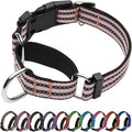 Martingale Dog Collar, Adjustable Nylon Reflective Collar by JOYEEIIOO