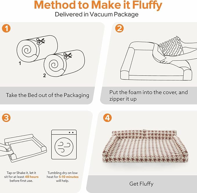 FURTIME Orthopedic Dog Bed Medium Size Dog, Medium Washable Memory Foam Pet - Image 7