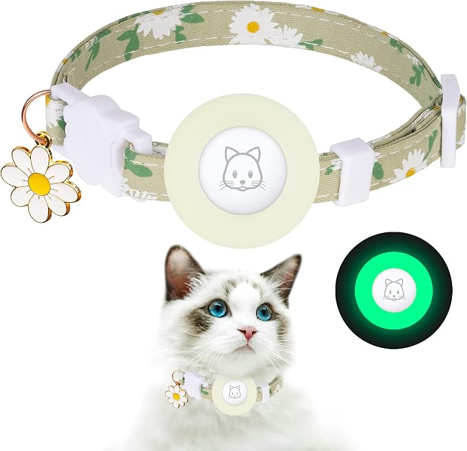 Airtag Cat Collar, JXFUKAL Kitten Collar Breakaway by JXFUKAL