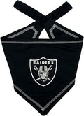 Pets First NFL Las Vegas Raiders TIE Bandana, Small/Medium. Dog Bandana Scarf by PETSFIRST
