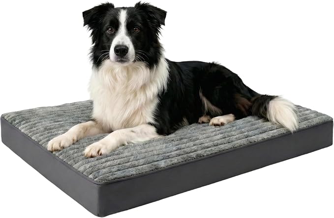 Dog Bed Large Sized Dogs, Orthopedic Flannel Pet Bed by Unknown