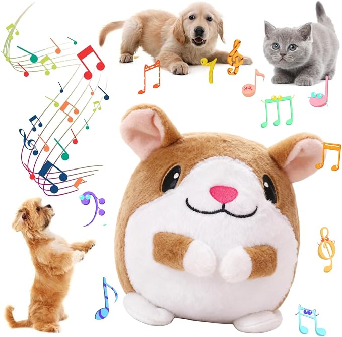 Interactive Dog Toys, Active Moving Pet Plush Toy by Geojec
