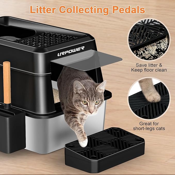 XXXXL Stainless Steel Cat Litter Box - Image 5