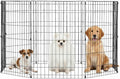 FDW 36 Inch Dog Pen 8 Panel Dog Playpen Indoor Outdoor Metal Puppy Pet Fence by FDW