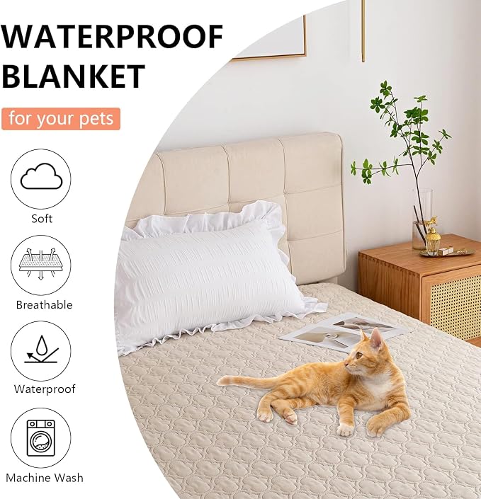 Waterproof Blanket for Bed, Reversible Dog Couch Cover Pet Sofa Furniture - Image 8