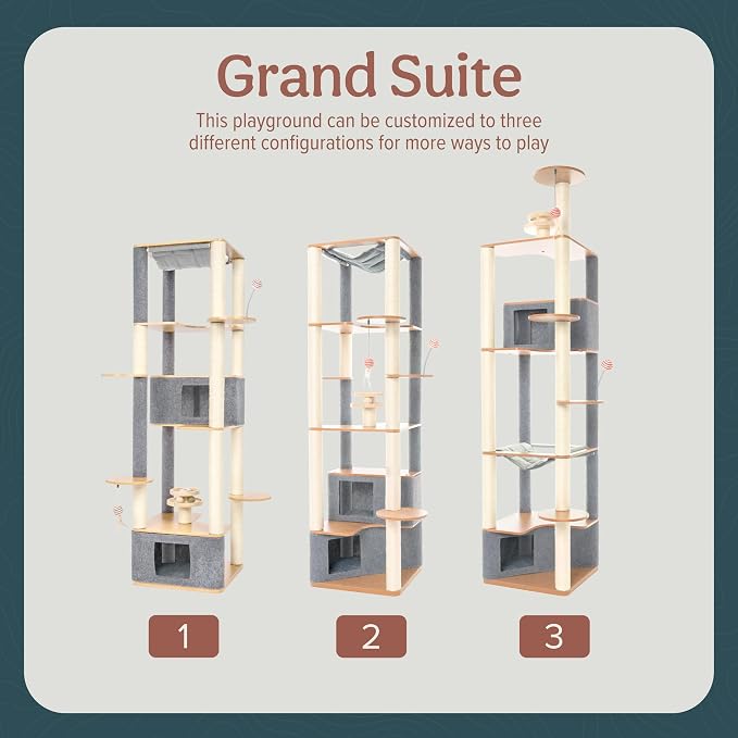 Ascentials - Grand Suite Cat Scratcher Playground - Tall Cat Tower Playground - Image 7