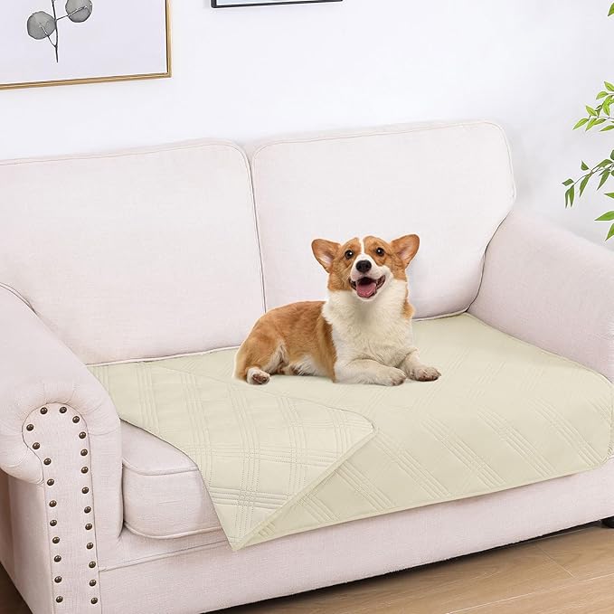hyha Waterproof Dog Blanket, Reversible Pet Bed Blanket, Soft Sofa Couch Cover by hyha