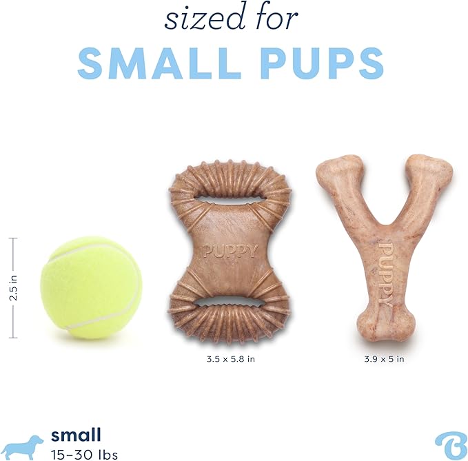 Benebone Puppy 2-Pack Dental Chew/Wishbone Real Bacon Small - Image 4
